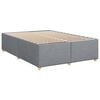 vidaXL Sommier &agrave; lattes de lit avec matelas Gris clair 140x200cm Tissu