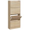 vidaXL Armoire &agrave; chaussures Ch&ecirc;ne sonoma 63x24x147cm Bois d'ing&eacute;nierie