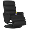 vidaXL Fauteuil de massage inclinable Noir 71 x 98 x 106 cm