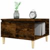 vidaXL Table basse ch&ecirc;ne fum&eacute; 55x55x36,5 cm bois d'ing&eacute;nierie