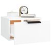 vidaXL Tables de chevet murales 2 pcs blanc 34x30x20 cm