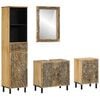 vidaXL Ensemble de meubles de salle de bain 4 pcs bois manguier massif