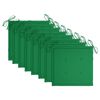 vidaXL Chaises de jardin lot de 8 avec coussins vert Bois teck massif