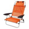 Eurotrail Chaise de plage 2 en 1 Mallorca orange