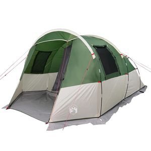 vidaXL Tente de camping tunnel 4 personnes vert imperm&eacute;able