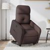 vidaXL Fauteuil inclinable électrique marron foncé tissu
