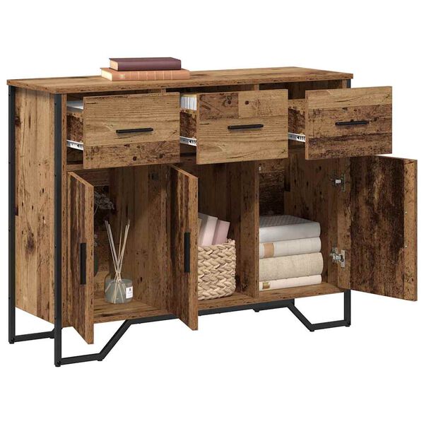 vidaXL Buffet avec tiroir Bois ancien 97 x 32,5 x 74,5 cm