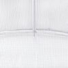 vidaXL Serre avec cadre en acier blanc 50 m&sup2; 10x5x2,3 m