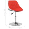 vidaXL Chaise de salle &agrave; manger Rouge et blanc Similicuir