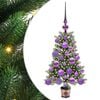 vidaXL Sapin de No&euml;l avec 150 LED avec support Vert 65 cm PE