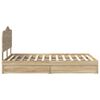 vidaXL Lit de Rangement Ch&ecirc;ne Sonoma 120 x 190 cm Bois d'ing&eacute;nierie
