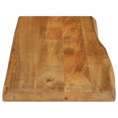 vidaXL Dessus de table 100x40x3,8 cm bord vivant bois massif manguier