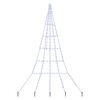 vidaXL Arbre de No&euml;l LED avec piquets au sol Bleu 306 cm m&eacute;tal