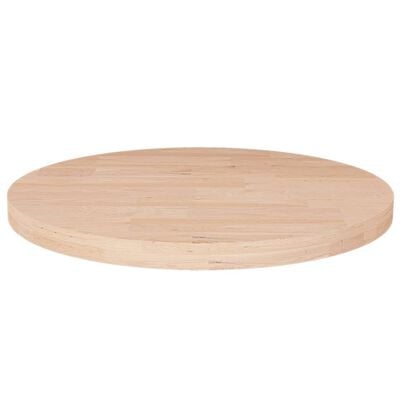 vidaXL Dessus de table rond Ø30x2,5 cm Bois de chêne massif non traité