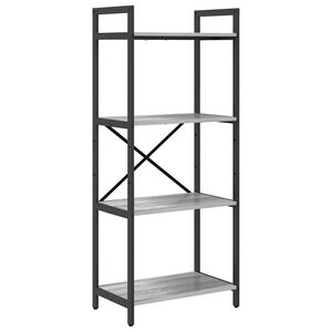 vidaXL &Eacute;tag&egrave;re 4 niveaux 56 x 34 x 133,5 cm Bois d'ing&eacute;nierie