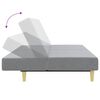vidaXL Ensemble de canap&eacute;s 2 pcs gris clair tissu