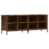 vidaXL Armoire &agrave; chaussures ch&ecirc;ne fum&eacute; 131x35x50 cm bois d'ing&eacute;nierie