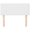 vidaXL Tête de lit Blanc 100x5x78/88 cm Similicuir