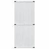 vidaXL Porte Corona Blanc 90 x 210 cm Bois d'ing&eacute;nierie