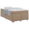 vidaXL Cadre de lit Cappuccino 120 x 200 cm tissu
