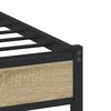 vidaXL Cadre de lit en métal sans matelas chêne sonoma 80x200 cm