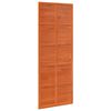 vidaXL Porte de grange Brun cire 80 x 208 cm Bois de pin massif