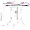 vidaXL Table de jardin vert 53x53x53 cm aluminium coul&eacute;