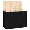 vidaXL Bo&icirc;te &agrave; linge Noir 88,5x44x66 cm Bois massif de pin