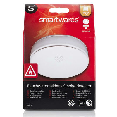 Smartwares Détecteurs de fumée 3 pcs 10,6x10,6x3,6 cm Blanc