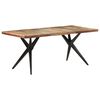 vidaXL Table à manger 180x90x76 cm Bois de récupération massif