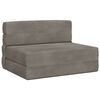 vidaXL Canap&eacute;-lit pliable Gris clair 100 x 80 x 60 cm Tissu