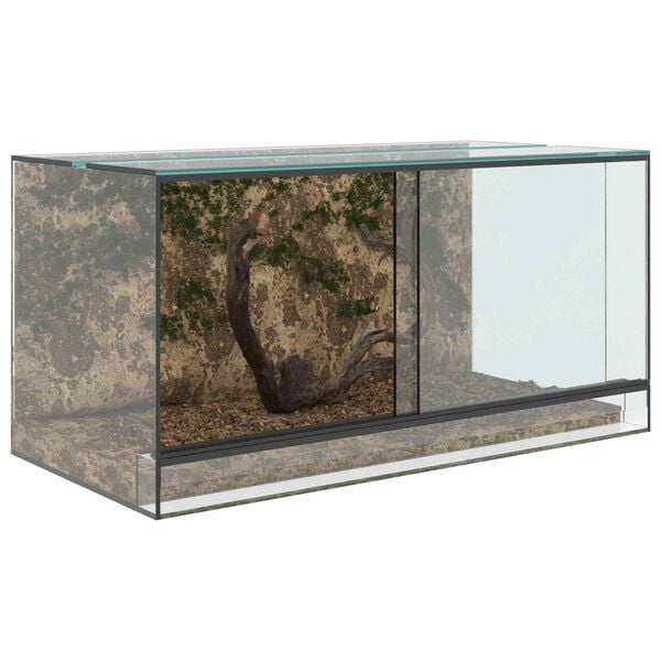 vidaXL Habitats pour reptiles et amphibiens Blanc 80 x 40 x 40 cm