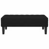 vidaXL banc avec coussin Noir 113 x 57 x 39 cm Velours