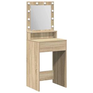 vidaXL Table de Toilette Ch&ecirc;ne Sonoma 50 x 41 x 135 cm
