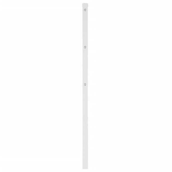vidaXL Tête de lit métal blanc 80 cm