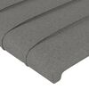 vidaXL Sommier &agrave; lattes de lit avec matelas Gris fonc&eacute; 80x200 cm Tissu