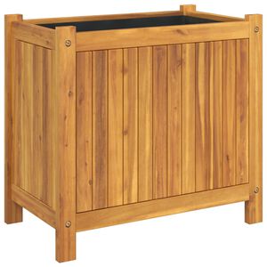 vidaXL Jardini&egrave;re avec doublure 54x31x50 cm bois massif d'acacia