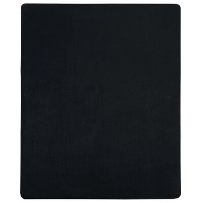 vidaXL Draps-housses Jersey 2 pcs Noir 100x200 cm Coton