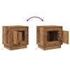 vidaXL Cabinet de chevet 2 pcs Bois ancien 44 x 34,5 x 45 cm