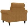 vidaXL Fauteuil Marron 60 cm Velours