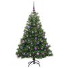 vidaXL Sapin de No&euml;l artificiel avec 150 LED Vert 150 cm PE et PVC