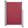 vidaXL Auvent latéral rétractable de patio 120x300 cm Rouge