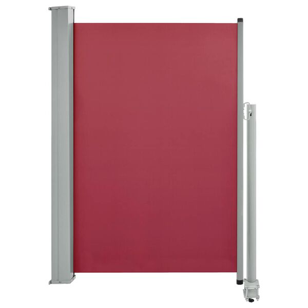 vidaXL Auvent latéral rétractable de patio 120x300 cm Rouge
