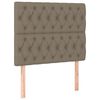 vidaXL T&ecirc;te de lit Taupe 100x7x118/128 cm Tissu