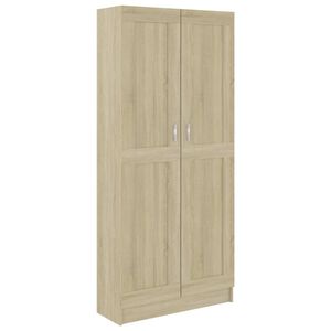 vidaXL Biblioth&egrave;que Ch&ecirc;ne sonoma 82,5x30,5x185,5 cm Bois d'ing&eacute;nierie