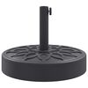 vidaXL Base de parasol pour mâts Ø38 / 48 mm 25 kg rond