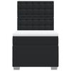 vidaXL Sommier &agrave; lattes de lit avec matelas Noir 80x200cm Similicuir