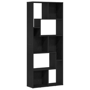 vidaXL Biblioth&egrave;que en ch&ecirc;ne noir 67 x 24 x 161 cm bois d'ing&eacute;nierie