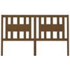 vidaXL T&ecirc;te de lit Marron miel 126x4x100 cm Bois massif de pin