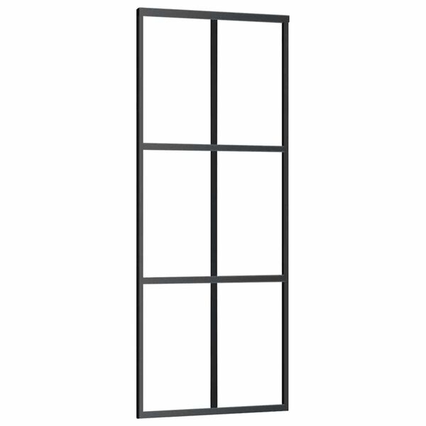 vidaXL Porte coulissante avec kit de quincaillerie 76x205 cm Verre ESG